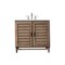 James Martin Vanities Portland 36in Single Vanity Whitewashed Walnut w/ 3 CM Ethereal Noctis Quartz Top 620-V36-WW-3ENC - alternate 1